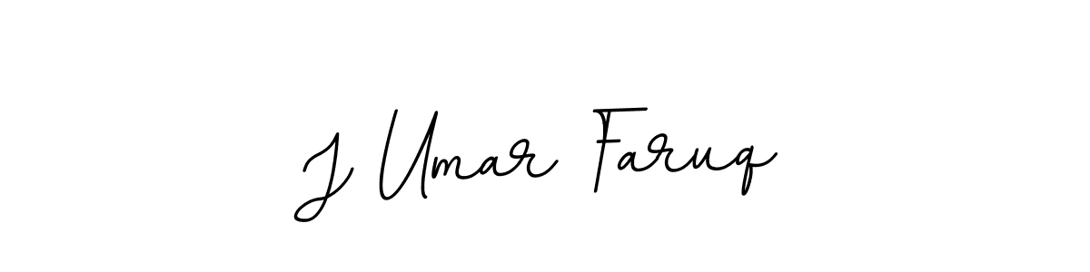 Create a beautiful signature design for name J Umar Faruq. With this signature (BallpointsItalic-DORy9) fonts, you can make a handwritten signature for free. J Umar Faruq signature style 11 images and pictures png