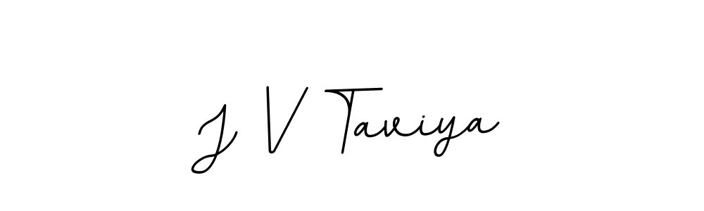 Make a beautiful signature design for name J V Taviya. With this signature (BallpointsItalic-DORy9) style, you can create a handwritten signature for free. J V Taviya signature style 11 images and pictures png