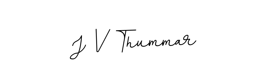 Design your own signature with our free online signature maker. With this signature software, you can create a handwritten (BallpointsItalic-DORy9) signature for name J V Thummar. J V Thummar signature style 11 images and pictures png
