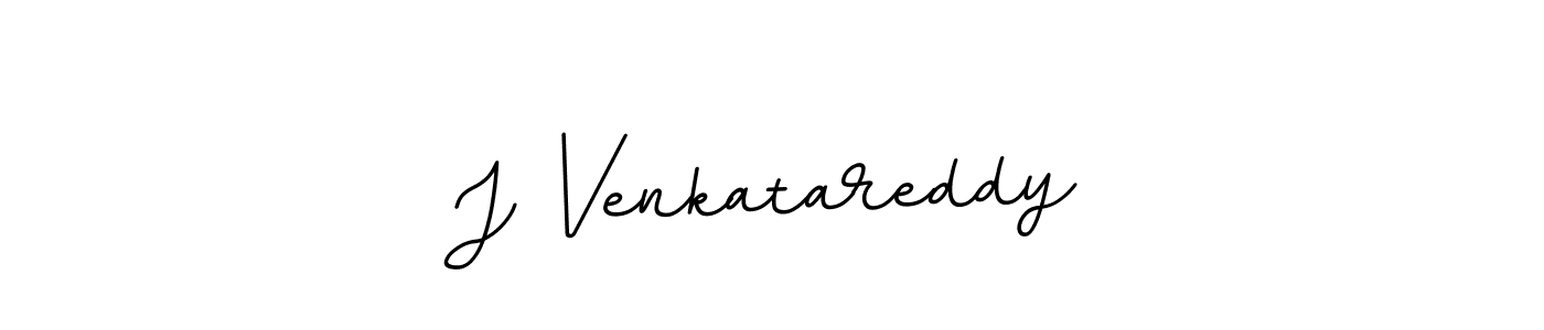 Create a beautiful signature design for name J Venkatareddy. With this signature (BallpointsItalic-DORy9) fonts, you can make a handwritten signature for free. J Venkatareddy signature style 11 images and pictures png