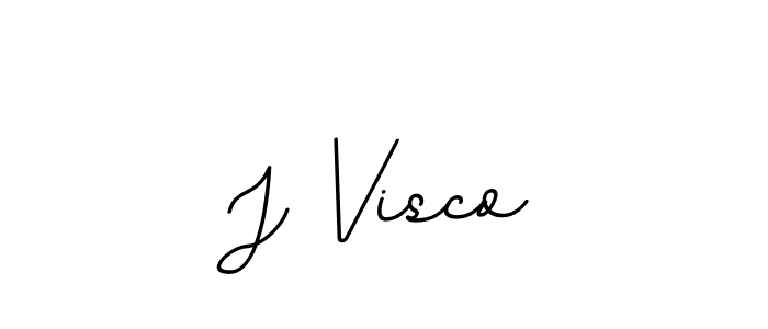 Make a beautiful signature design for name J Visco. With this signature (BallpointsItalic-DORy9) style, you can create a handwritten signature for free. J Visco signature style 11 images and pictures png