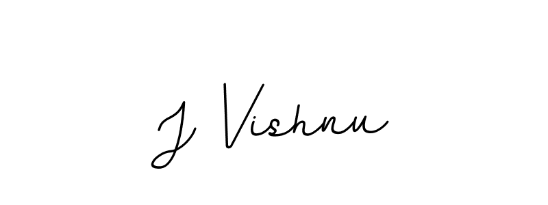 How to make J Vishnu name signature. Use BallpointsItalic-DORy9 style for creating short signs online. This is the latest handwritten sign. J Vishnu signature style 11 images and pictures png