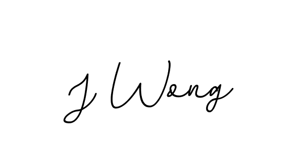 Make a beautiful signature design for name J Wong. With this signature (BallpointsItalic-DORy9) style, you can create a handwritten signature for free. J Wong signature style 11 images and pictures png