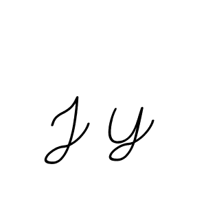 You should practise on your own different ways (BallpointsItalic-DORy9) to write your name (J Y) in signature. don't let someone else do it for you. J Y signature style 11 images and pictures png