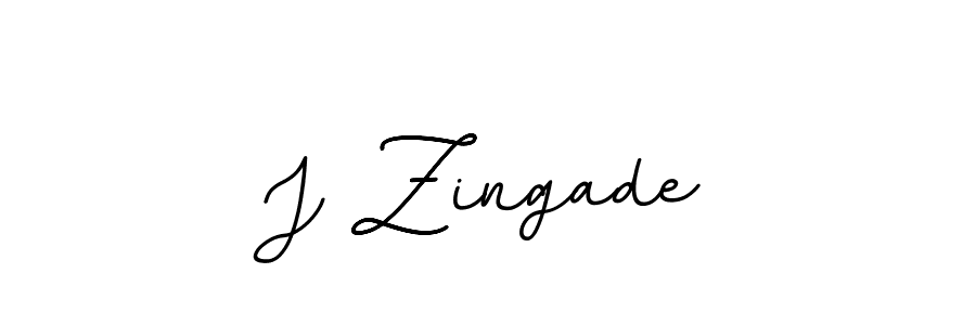 Also we have J Zingade name is the best signature style. Create professional handwritten signature collection using BallpointsItalic-DORy9 autograph style. J Zingade signature style 11 images and pictures png