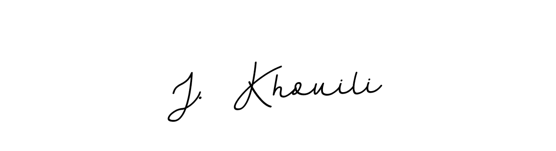Also You can easily find your signature by using the search form. We will create J.  Khouili name handwritten signature images for you free of cost using BallpointsItalic-DORy9 sign style. J.  Khouili signature style 11 images and pictures png