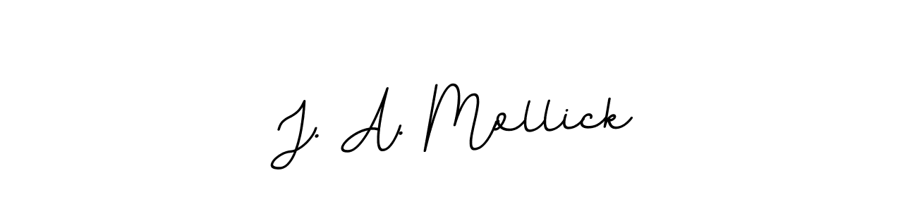 You should practise on your own different ways (BallpointsItalic-DORy9) to write your name (J. A. Mollick) in signature. don't let someone else do it for you. J. A. Mollick signature style 11 images and pictures png