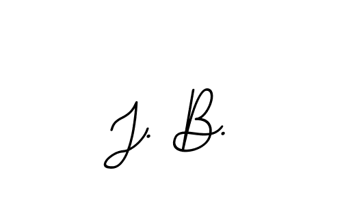 Create a beautiful signature design for name J. B.. With this signature (BallpointsItalic-DORy9) fonts, you can make a handwritten signature for free. J. B. signature style 11 images and pictures png