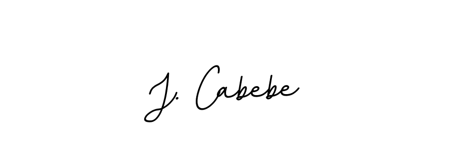 The best way (BallpointsItalic-DORy9) to make a short signature is to pick only two or three words in your name. The name J. Cabebe include a total of six letters. For converting this name. J. Cabebe signature style 11 images and pictures png