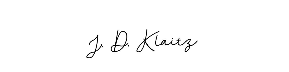 How to make J. D. Klaitz signature? BallpointsItalic-DORy9 is a professional autograph style. Create handwritten signature for J. D. Klaitz name. J. D. Klaitz signature style 11 images and pictures png