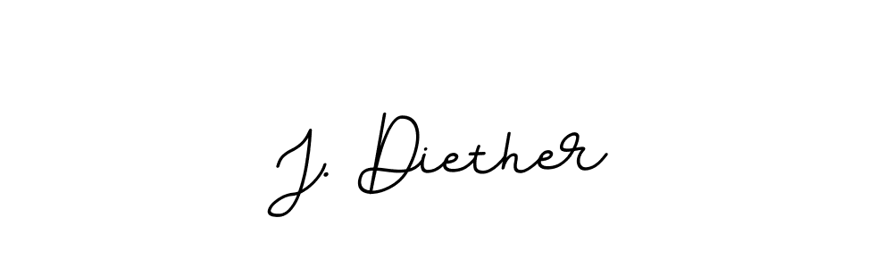 Create a beautiful signature design for name J. Diether. With this signature (BallpointsItalic-DORy9) fonts, you can make a handwritten signature for free. J. Diether signature style 11 images and pictures png