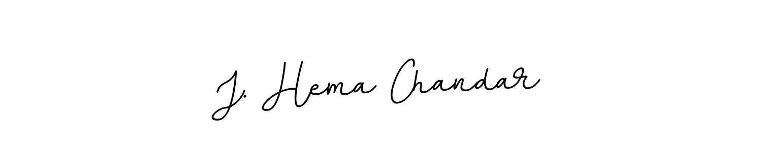 How to make J. Hema Chandar name signature. Use BallpointsItalic-DORy9 style for creating short signs online. This is the latest handwritten sign. J. Hema Chandar signature style 11 images and pictures png