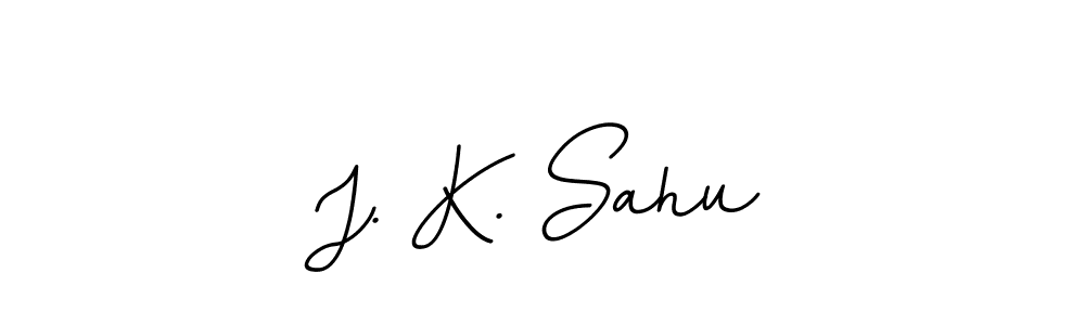 You should practise on your own different ways (BallpointsItalic-DORy9) to write your name (J. K. Sahu) in signature. don't let someone else do it for you. J. K. Sahu signature style 11 images and pictures png