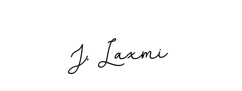 Use a signature maker to create a handwritten signature online. With this signature software, you can design (BallpointsItalic-DORy9) your own signature for name J. Laxmi. J. Laxmi signature style 11 images and pictures png