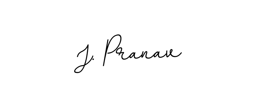 You should practise on your own different ways (BallpointsItalic-DORy9) to write your name (J. Pranav) in signature. don't let someone else do it for you. J. Pranav signature style 11 images and pictures png