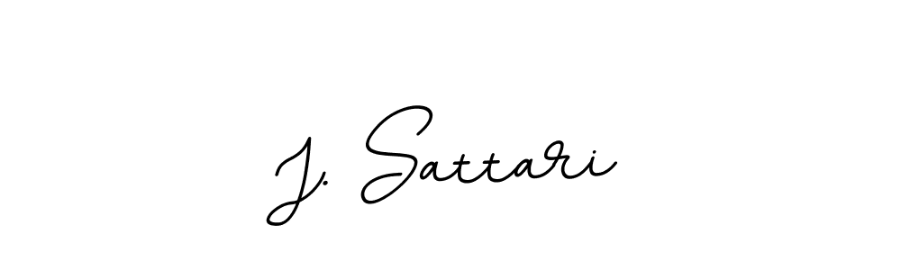 This is the best signature style for the J. Sattari name. Also you like these signature font (BallpointsItalic-DORy9). Mix name signature. J. Sattari signature style 11 images and pictures png