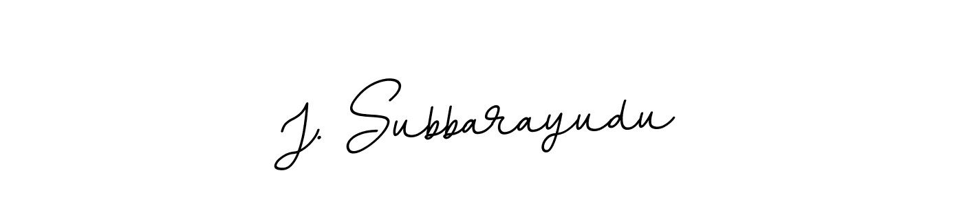 You should practise on your own different ways (BallpointsItalic-DORy9) to write your name (J. Subbarayudu) in signature. don't let someone else do it for you. J. Subbarayudu signature style 11 images and pictures png