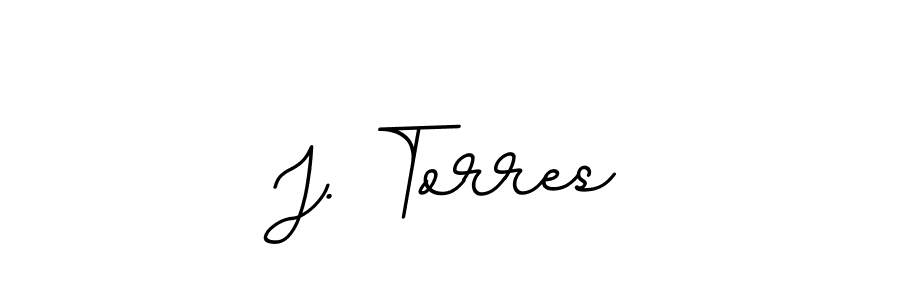 The best way (BallpointsItalic-DORy9) to make a short signature is to pick only two or three words in your name. The name J. Torres include a total of six letters. For converting this name. J. Torres signature style 11 images and pictures png