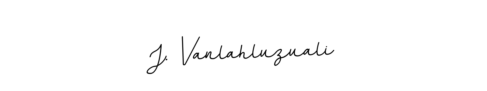 Also You can easily find your signature by using the search form. We will create J. Vanlahluzuali name handwritten signature images for you free of cost using BallpointsItalic-DORy9 sign style. J. Vanlahluzuali signature style 11 images and pictures png