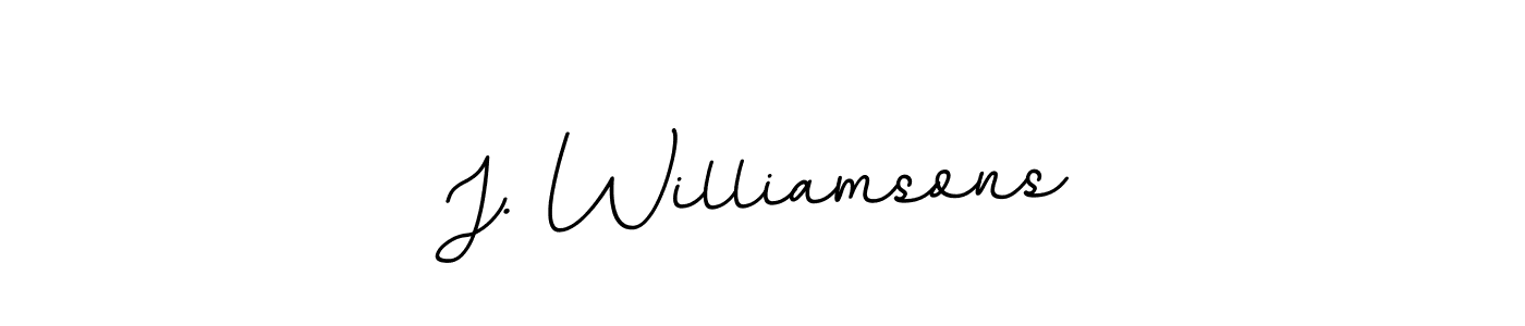 How to Draw J. Williamsons signature style? BallpointsItalic-DORy9 is a latest design signature styles for name J. Williamsons. J. Williamsons signature style 11 images and pictures png