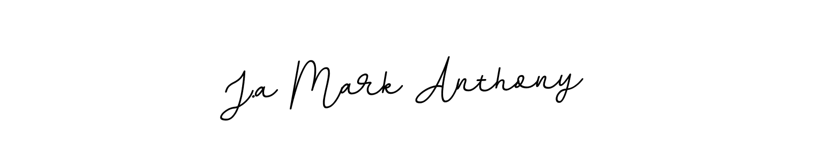 Create a beautiful signature design for name J.a Mark Anthony. With this signature (BallpointsItalic-DORy9) fonts, you can make a handwritten signature for free. J.a Mark Anthony signature style 11 images and pictures png