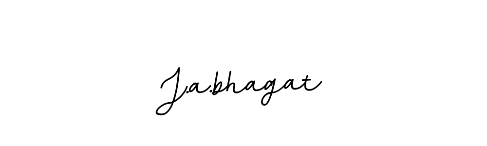 How to make J.a.bhagat name signature. Use BallpointsItalic-DORy9 style for creating short signs online. This is the latest handwritten sign. J.a.bhagat signature style 11 images and pictures png