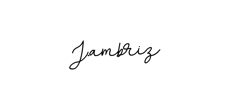 Design your own signature with our free online signature maker. With this signature software, you can create a handwritten (BallpointsItalic-DORy9) signature for name J.ambriz. J.ambriz signature style 11 images and pictures png