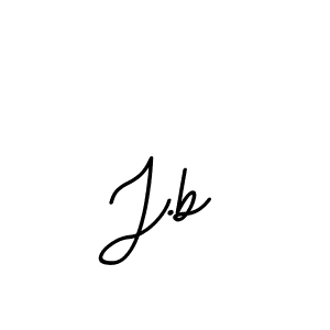 You should practise on your own different ways (BallpointsItalic-DORy9) to write your name (J.b) in signature. don't let someone else do it for you. J.b signature style 11 images and pictures png