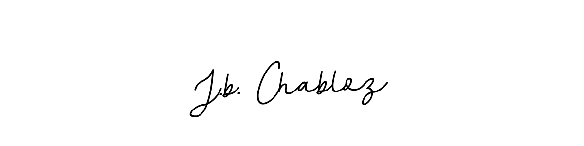 Create a beautiful signature design for name J.b. Chabloz. With this signature (BallpointsItalic-DORy9) fonts, you can make a handwritten signature for free. J.b. Chabloz signature style 11 images and pictures png