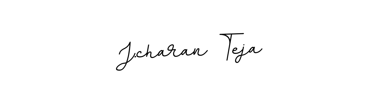 Similarly BallpointsItalic-DORy9 is the best handwritten signature design. Signature creator online .You can use it as an online autograph creator for name J.charan Teja. J.charan Teja signature style 11 images and pictures png