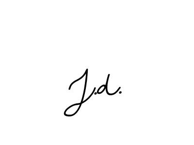 Use a signature maker to create a handwritten signature online. With this signature software, you can design (BallpointsItalic-DORy9) your own signature for name J.d.. J.d. signature style 11 images and pictures png