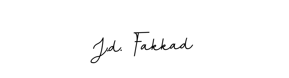 Create a beautiful signature design for name J.d. Fakkad. With this signature (BallpointsItalic-DORy9) fonts, you can make a handwritten signature for free. J.d. Fakkad signature style 11 images and pictures png