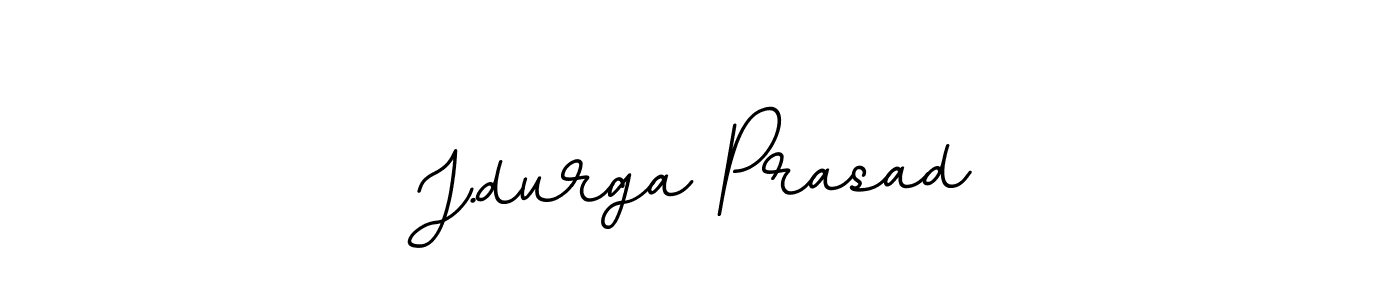 The best way (BallpointsItalic-DORy9) to make a short signature is to pick only two or three words in your name. The name J.durga Prasad include a total of six letters. For converting this name. J.durga Prasad signature style 11 images and pictures png