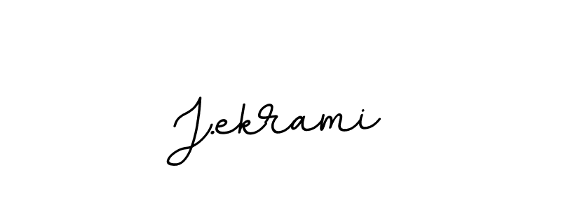 J.ekrami stylish signature style. Best Handwritten Sign (BallpointsItalic-DORy9) for my name. Handwritten Signature Collection Ideas for my name J.ekrami. J.ekrami signature style 11 images and pictures png