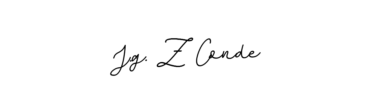 It looks lik you need a new signature style for name J.g. Z Conde. Design unique handwritten (BallpointsItalic-DORy9) signature with our free signature maker in just a few clicks. J.g. Z Conde signature style 11 images and pictures png