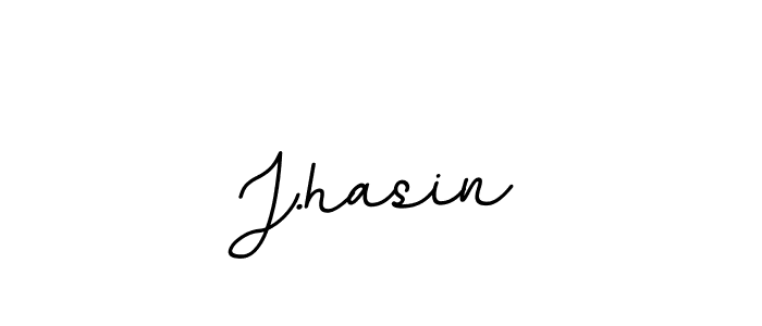 Use a signature maker to create a handwritten signature online. With this signature software, you can design (BallpointsItalic-DORy9) your own signature for name J.hasin. J.hasin signature style 11 images and pictures png