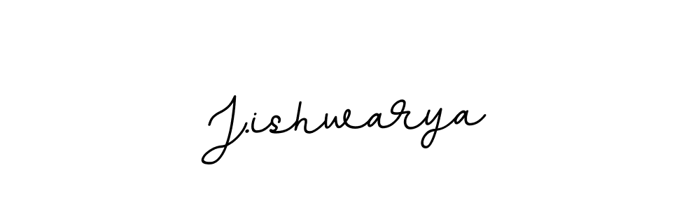The best way (BallpointsItalic-DORy9) to make a short signature is to pick only two or three words in your name. The name J.ishwarya include a total of six letters. For converting this name. J.ishwarya signature style 11 images and pictures png