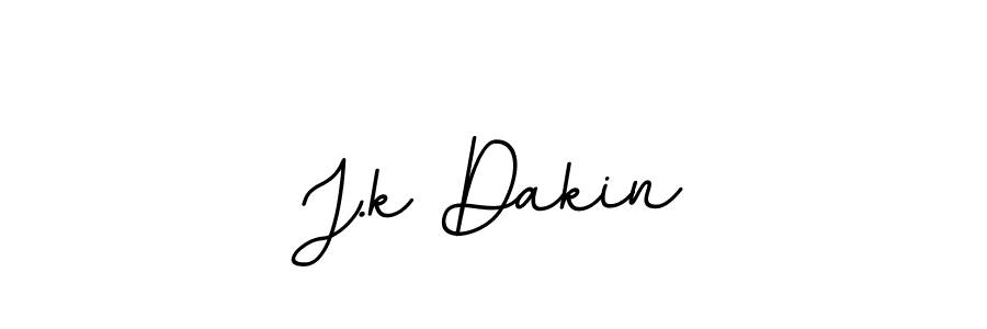 Design your own signature with our free online signature maker. With this signature software, you can create a handwritten (BallpointsItalic-DORy9) signature for name J.k Dakin. J.k Dakin signature style 11 images and pictures png