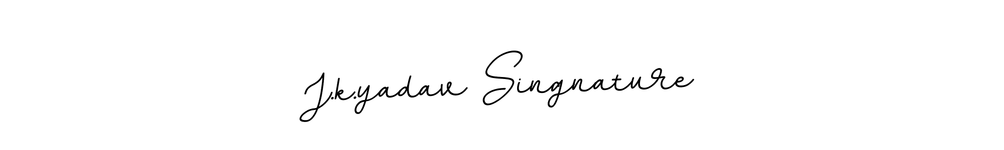 Design your own signature with our free online signature maker. With this signature software, you can create a handwritten (BallpointsItalic-DORy9) signature for name J.k.yadav Singnature. J.k.yadav Singnature signature style 11 images and pictures png