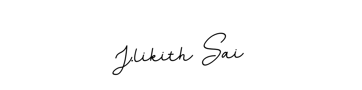 You should practise on your own different ways (BallpointsItalic-DORy9) to write your name (J.likith Sai) in signature. don't let someone else do it for you. J.likith Sai signature style 11 images and pictures png