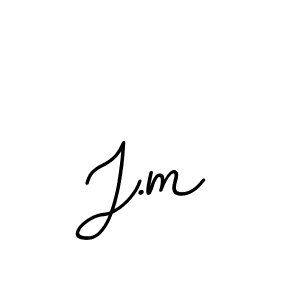 Design your own signature with our free online signature maker. With this signature software, you can create a handwritten (BallpointsItalic-DORy9) signature for name J.m. J.m signature style 11 images and pictures png