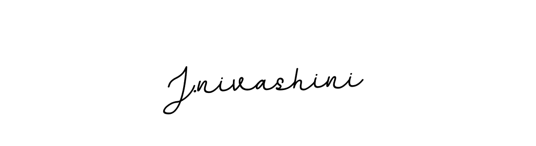 Design your own signature with our free online signature maker. With this signature software, you can create a handwritten (BallpointsItalic-DORy9) signature for name J.nivashini. J.nivashini signature style 11 images and pictures png