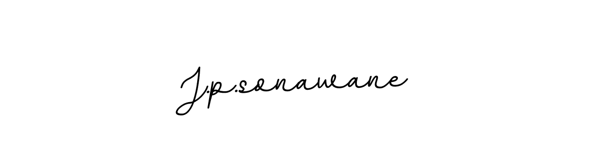 Create a beautiful signature design for name J.p.sonawane. With this signature (BallpointsItalic-DORy9) fonts, you can make a handwritten signature for free. J.p.sonawane signature style 11 images and pictures png