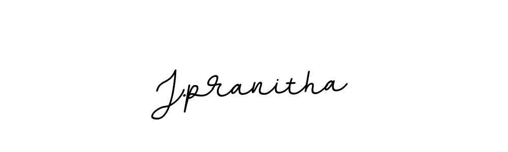 You should practise on your own different ways (BallpointsItalic-DORy9) to write your name (J.pranitha) in signature. don't let someone else do it for you. J.pranitha signature style 11 images and pictures png