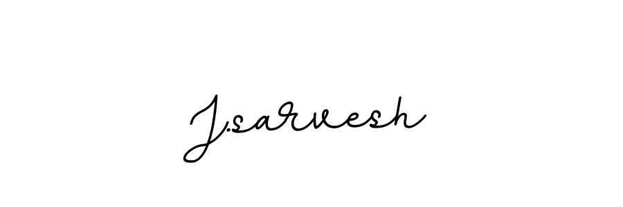 This is the best signature style for the J.sarvesh name. Also you like these signature font (BallpointsItalic-DORy9). Mix name signature. J.sarvesh signature style 11 images and pictures png