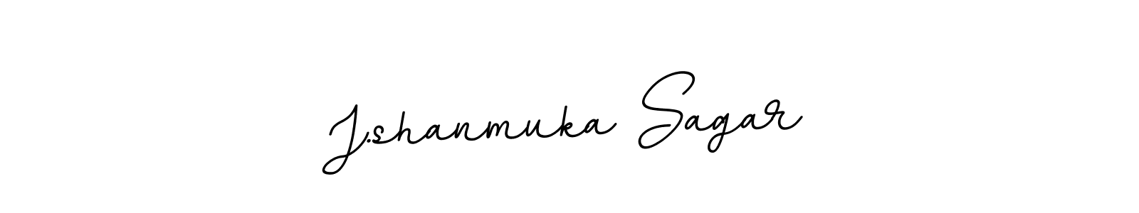 Design your own signature with our free online signature maker. With this signature software, you can create a handwritten (BallpointsItalic-DORy9) signature for name J.shanmuka Sagar. J.shanmuka Sagar signature style 11 images and pictures png