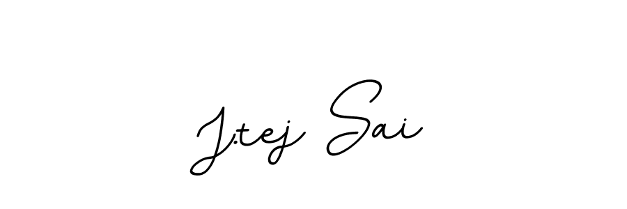 This is the best signature style for the J.tej Sai name. Also you like these signature font (BallpointsItalic-DORy9). Mix name signature. J.tej Sai signature style 11 images and pictures png