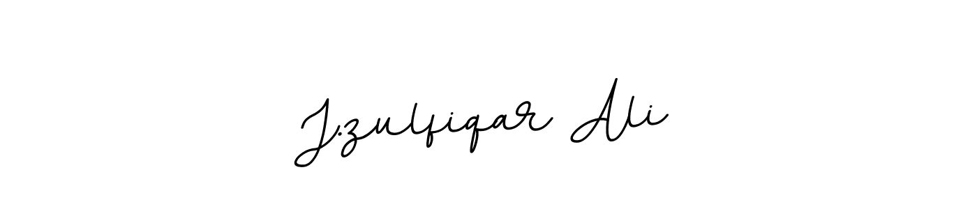 Create a beautiful signature design for name J.zulfiqar Ali. With this signature (BallpointsItalic-DORy9) fonts, you can make a handwritten signature for free. J.zulfiqar Ali signature style 11 images and pictures png