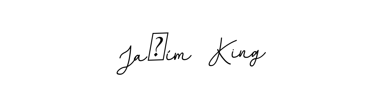 Make a beautiful signature design for name Jaším  King. With this signature (BallpointsItalic-DORy9) style, you can create a handwritten signature for free. Jaším  King signature style 11 images and pictures png