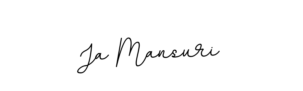 Similarly BallpointsItalic-DORy9 is the best handwritten signature design. Signature creator online .You can use it as an online autograph creator for name Ja Mansuri. Ja Mansuri signature style 11 images and pictures png